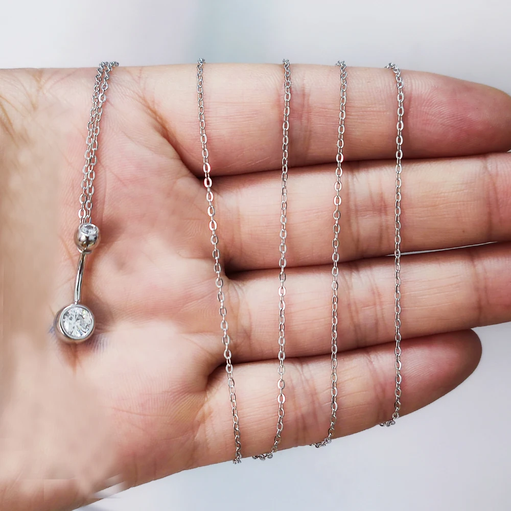 925 sterling silver Charming cz Belly Button Ring Navel Chian Piercing Jewelry Dangle Waist Body Chain
925 sterling silver Charming cz Belly Button Ring Navel Chian Piercing Jewelry Dangle Waist Body Chain