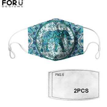 FORUDESIGNS Masque Bohemian Elephant Mandala Style Dustproof Face Mask with 2 Filters Breathable Germ Protection Mouth Mask Kid
FORUDESIGNS Masque Bohemian Elephant Mandala Style Dustproof Face Mask with 2 Filters Breathable Germ Protection Mouth Mask Kid
