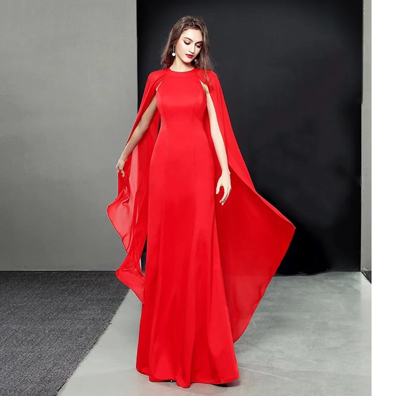 Red Oriental Style Evening Dress With Shawl Sexy Chinese Party Dresses Fashion Bride Wedding Gowns China New Year Clothes Robe
Red Oriental Style Evening Dress With Shawl Sexy Chinese Party Dresses Fashion Bride Wedding Gowns China New Year Clothes Robe