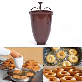 Plastic Donut Doughnut Maker Batter Dispenser For Cake DIY Cake Baking Tools Creative Cake Making Kitchen Accessory New
Plastic Donut Doughnut Maker Batter Dispenser For Cake DIY Cake Baking Tools Creative Cake Making Kitchen Accessory New