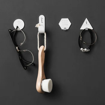 4pcs Simple Geometric Elements Key Hook Wall Coat Hanger Letter Rack Key Holder Self-adhesive Stand For Home Decoration
4pcs Simple Geometric Elements Key Hook Wall Coat Hanger Letter Rack Key Holder Self-adhesive Stand For Home Decoration