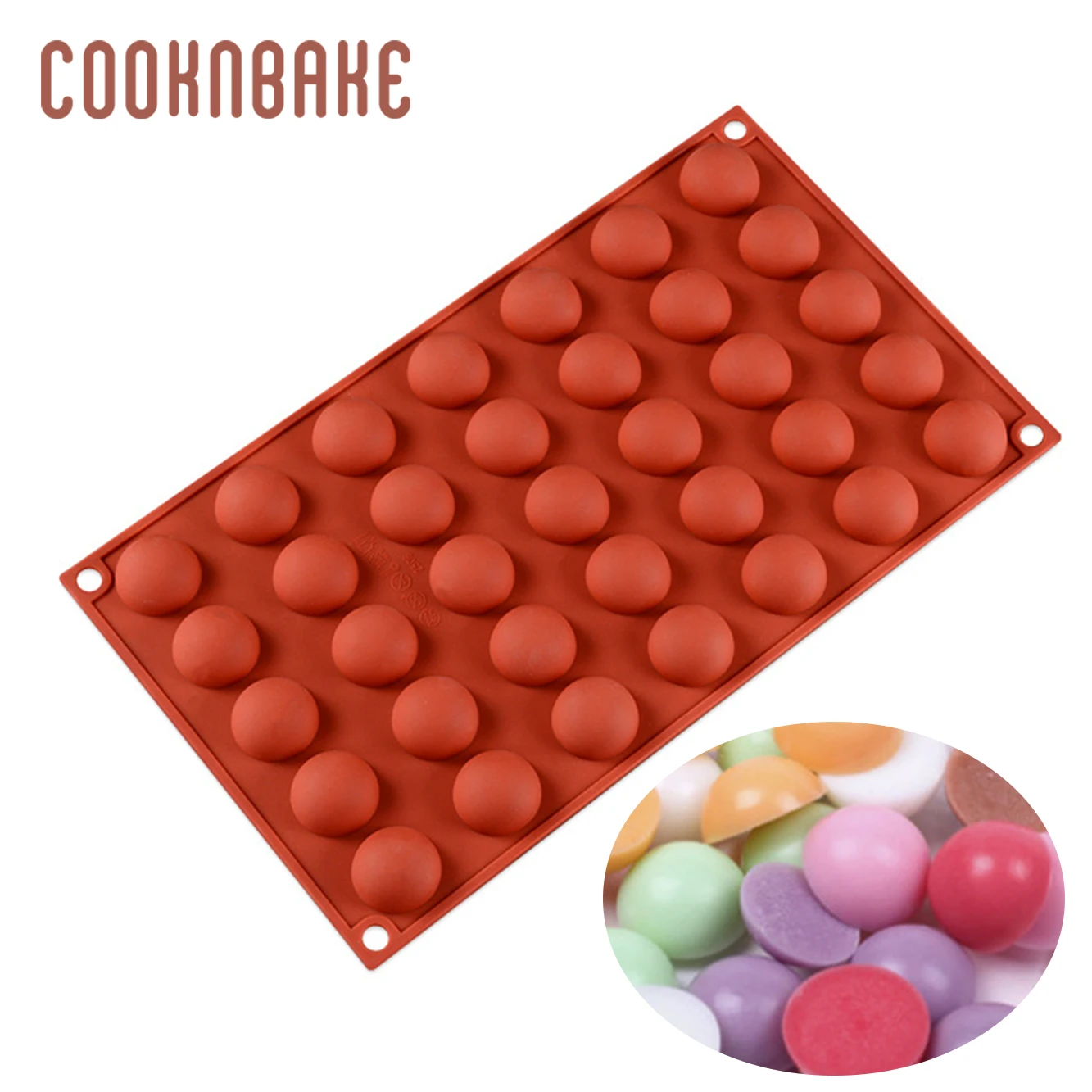 COOKNBAKE силиконовая форма для конфет шоколадный мини купол gummy ice cube лоток печенье