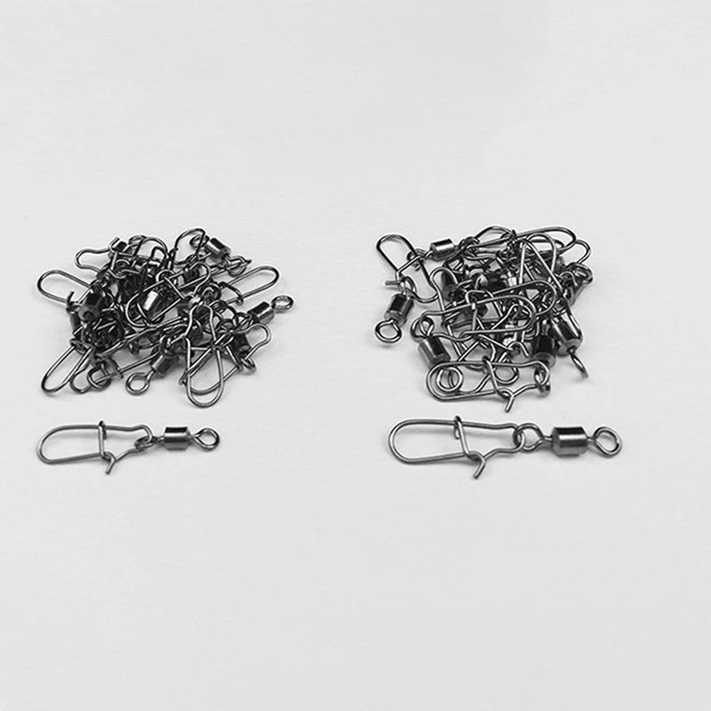 Hot 100 PCS/Lot Fishing Connector Pin Bearing Rolling Swivel Stainless Steel with Snap Fishhook Lure Tackle , 50 Pcs Style 2 & 5
Hot 100 PCS/Lot Fishing Connector Pin Bearing Rolling Swivel Stainless Steel with Snap Fishhook Lure Tackle , 50 Pcs Style 2 & 5