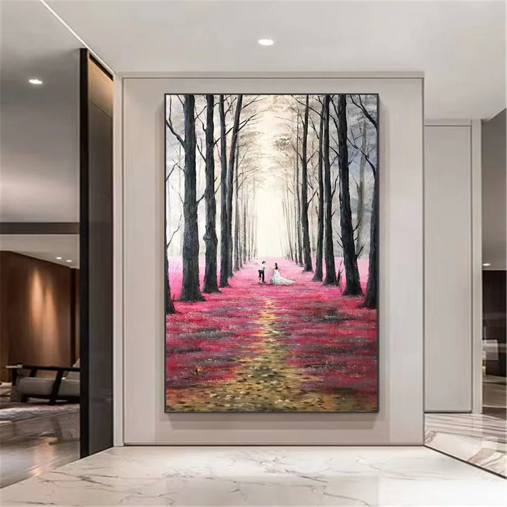Hand Canvas Forest Safflower Wedding Dress Lover Modern Wedding Decor Oil Painting Wall Art Pictures Home Decor For Living Room
Hand Canvas Forest Safflower Wedding Dress Lover Modern Wedding Decor Oil Painting Wall Art Pictures Home Decor For Living Room