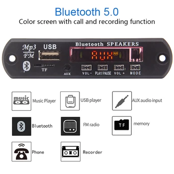 Bluetooth 5.0 Receiver Car Kit MP3 Player Decoder Board Color Screen FM Radio TF USB 3.5 Mm AUX Audio For Iphone XS
Bluetooth 5.0 Receiver Car Kit MP3 Player Decoder Board Color Screen FM Radio TF USB 3.5 Mm AUX Audio For Iphone XS