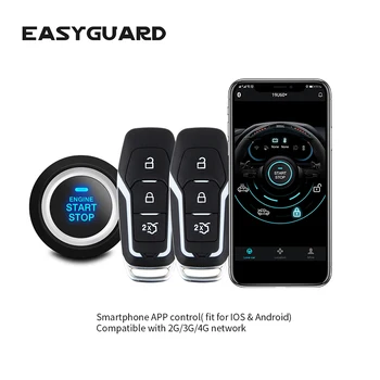 EASYGUARD app control IOS Android 4G 3G 2G keyless entry system engine start stop remote engine start GPS GSM security system
EASYGUARD app control IOS Android 4G 3G 2G keyless entry system engine start stop remote engine start GPS GSM security system