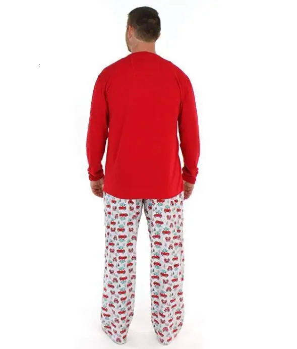 Family Christmas Pajamas Cartoon Parenting Suit Red Small Vehicle Printing Home Furnishing Clothes Fashion Family Matching Look7.jpg