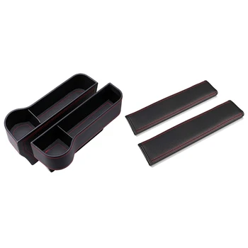 2pcs Pu Leather Car Seat Console Side Pocket with Cup Holder & 2pcs Car Safety Belt Interior Cushion Shoulder Cushion
2pcs Pu Leather Car Seat Console Side Pocket with Cup Holder & 2pcs Car Safety Belt Interior Cushion Shoulder Cushion