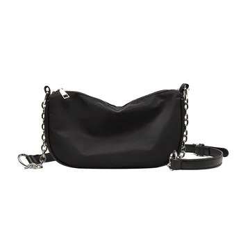 Women's Nylon Messenger Bag Black Lady's Casual Zipper Handbag Young Girls Shoulder Bag
Women's Nylon Messenger Bag Black Lady's Casual Zipper Handbag Young Girls Shoulder Bag