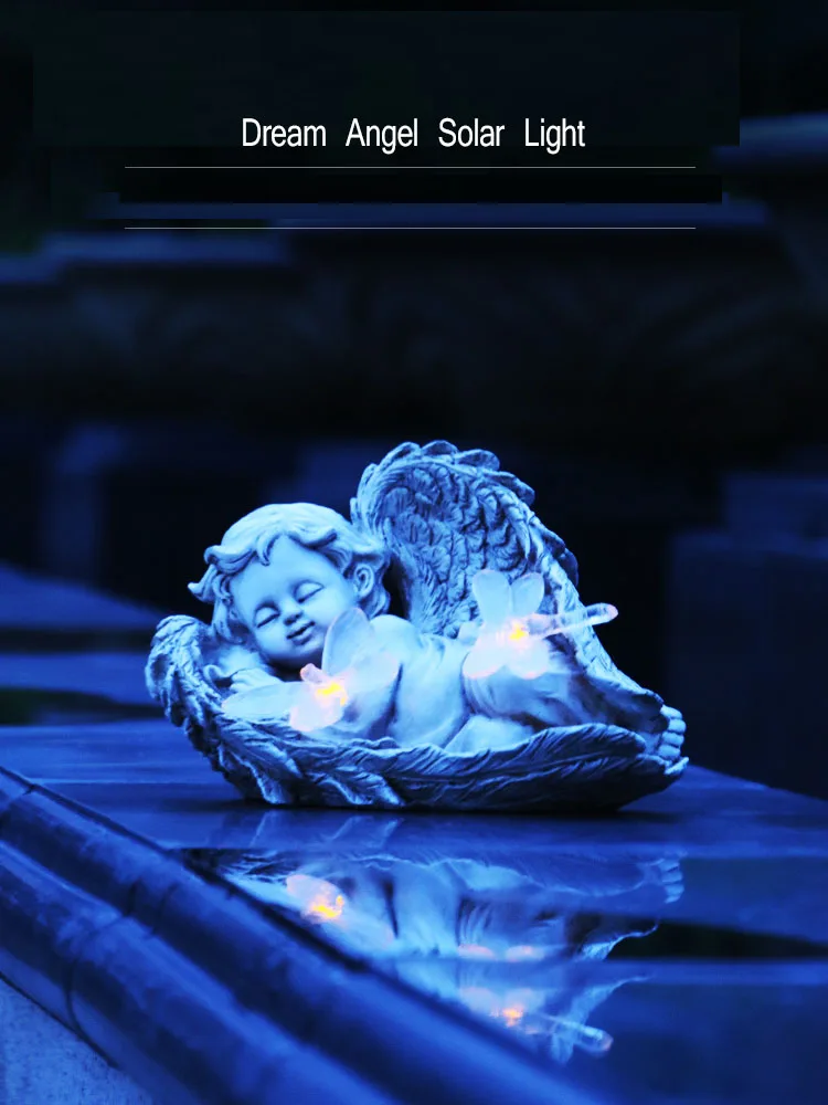 Creative Solar Dream Angel Night Automatic Illumination Decoration Boy Decoration Light Garden Garden Sculpture Crafts Gift
Creative Solar Dream Angel Night Automatic Illumination Decoration Boy Decoration Light Garden Garden Sculpture Crafts Gift
