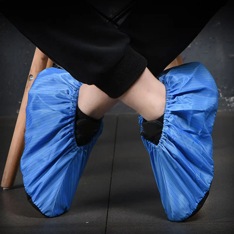 Wielokrotnego użytku ochronne pokrowce na buty do czyszczenia dywanów - antypoślizgowe, zmywalne, dla kobiet, mężczyzn, na użytko w domu i na zewnątrz - Wianko - 14