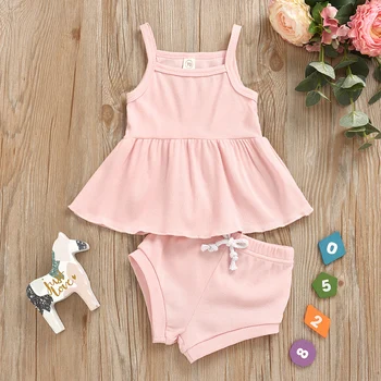 2pcs/Set Summer Clothing Set Baby Girls Solid Sleeveless Square Collar Pullover Tops Shorts Casual Comfortable Outfits
2pcs/Set Summer Clothing Set Baby Girls Solid Sleeveless Square Collar Pullover Tops Shorts Casual Comfortable Outfits