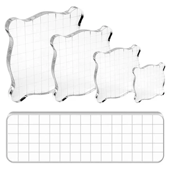 5Pcs Acrylic Stamp Block Clear Stamping Tools with Grid Lines for Scrapbooking DIY Crafts Cards Making
5Pcs Acrylic Stamp Block Clear Stamping Tools with Grid Lines for Scrapbooking DIY Crafts Cards Making