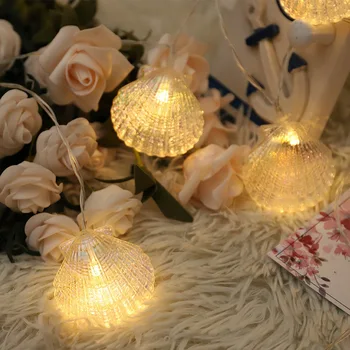 10/20 LEDs String Light Sea Shell Shape String Soft Lighting for Fairy Home Room Patio Garden Outdoor Party Holiday Decoration
10/20 LEDs String Light Sea Shell Shape String Soft Lighting for Fairy Home Room Patio Garden Outdoor Party Holiday Decoration