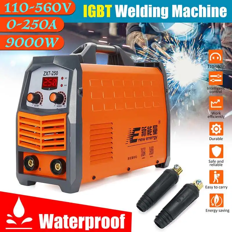 110V-560V Mini IGBT Inverter Welding Machine Waterproof MMA ZX7-250 Arc Welders 220V 250A With LED Display
110V-560V Mini IGBT Inverter Welding Machine Waterproof MMA ZX7-250 Arc Welders 220V 250A With LED Display