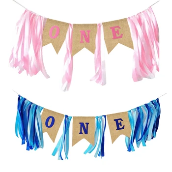Ribbon One First Birthday Flag Baby Girl Boy Bunting Baby Shower Party Decorate Nursery Garland Banner 
Ribbon One First Birthday Flag Baby Girl Boy Bunting Baby Shower Party Decorate Nursery Garland Banner