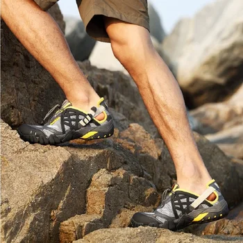 Men Mesh Aqua Shoes Outdoor Professional Non-slip Durable Trekking Upstream Shoes lovers Cool Hiking Wading Water Sport Sneakers
Men Mesh Aqua Shoes Outdoor Professional Non-slip Durable Trekking Upstream Shoes lovers Cool Hiking Wading Water Sport Sneakers