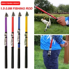 1.5M-3.0M Telescopic Fishing Rod Carbon Fiber Feeder Rod Portable Spinning/Casting Pole Ceramic Guide Ring Fishing Tackle Tools
1.5M-3.0M Telescopic Fishing Rod Carbon Fiber Feeder Rod Portable Spinning/Casting Pole Ceramic Guide Ring Fishing Tackle Tools