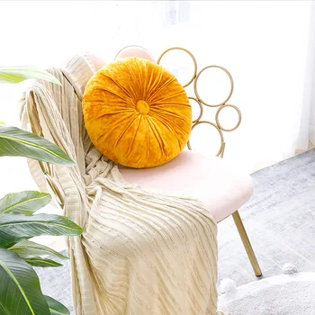 Newest European Style Home Textile Velvet Pleated Round Solid Color Cushion Pouf Throw Home Soft Cushions Home Decor Sofa Pillow
Newest European Style Home Textile Velvet Pleated Round Solid Color Cushion Pouf Throw Home Soft Cushions Home Decor Sofa Pillow