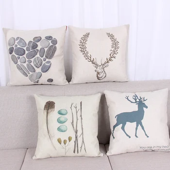 Decorative throw pillow cover case animals deer stone beige color cotton linen cushion cover for sofa home decor almofadas 45x45
Decorative throw pillow cover case animals deer stone beige color cotton linen cushion cover for sofa home decor almofadas 45x45
