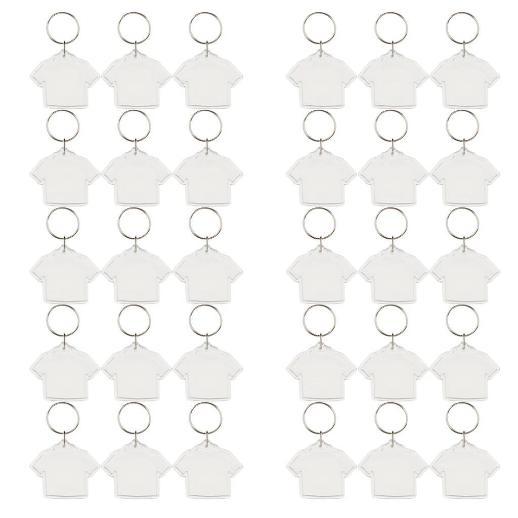 20pcs/Pack Blank Clear Acrylic Keyring Square 45mm Photo Insert Keychain Creative Gift 20pcs/Pack Blank Clear Acrylic Keyring Square 45mm Photo Insert Keychain Creative Gift