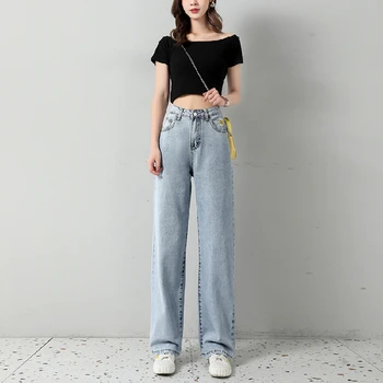 2020 New Wrinkled Chrysanthemum Thin Loose Wide Leg Jeans For Women Plus Size Jeans Woman High Waisted Jean Femme Casual
2020 New Wrinkled Chrysanthemum Thin Loose Wide Leg Jeans For Women Plus Size Jeans Woman High Waisted Jean Femme Casual