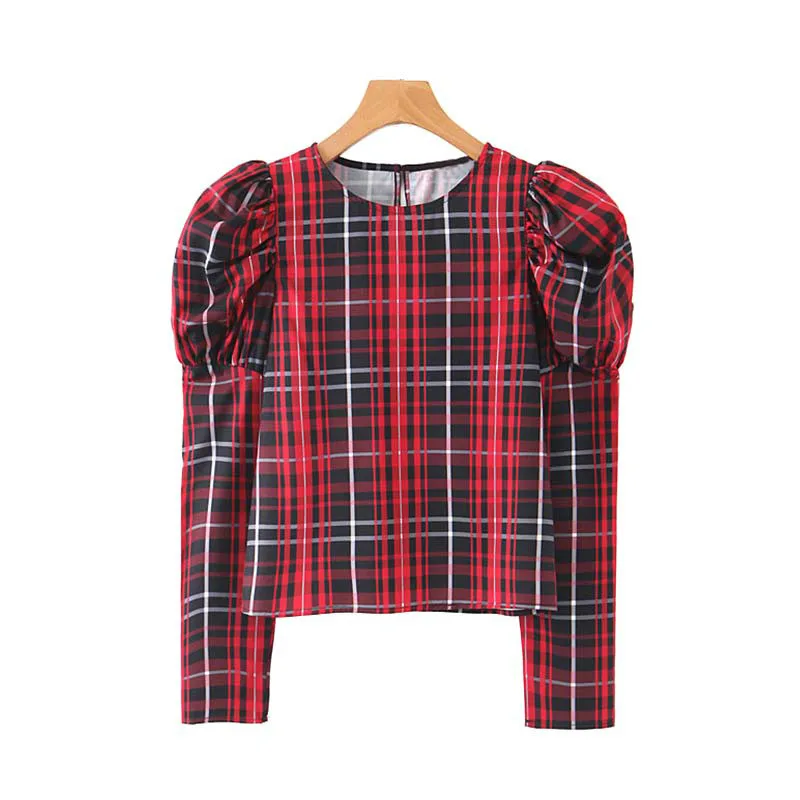 Blusas Mujer De Moda UK Style Plaid Checkered Long Puff Sleeve Shirts Womens Korean Top Casual Elegant Tops Blusas Mujer
Blusas Mujer De Moda UK Style Plaid Checkered Long Puff Sleeve Shirts Womens Korean Top Casual Elegant Tops Blusas Mujer