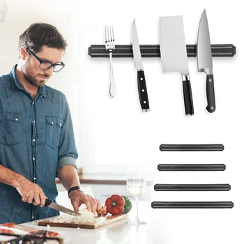 Magnetic Metal Cutlery Stands for Knives Wall Mount Strip Knife Holder Kitchen Bar Knife Holder Black Storage Block 33-55CM
Magnetic Metal Cutlery Stands for Knives Wall Mount Strip Knife Holder Kitchen Bar Knife Holder Black Storage Block 33-55CM