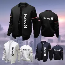Men's Hurley Print Jacket Solid Color Coat Casual Outdoor Baseball Uniform Zipper Streetwear Spring Fall Personality Jacket
Men's Hurley Print Jacket Solid Color Coat Casual Outdoor Baseball Uniform Zipper Streetwear Spring Fall Personality Jacket