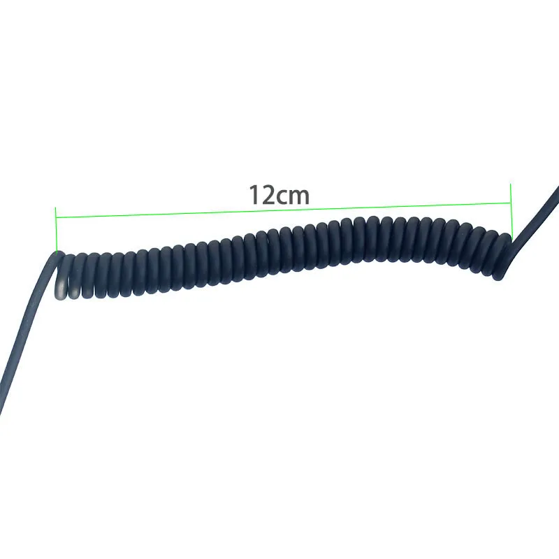 Two 90 Degree Angled Elbow Spring Coiled 3.5mm Male to Male Stereo Audio AUX Cable for Car AUX Two 90 Degree Angled Elbow Spring Coiled 3.5mm Male to Male Stereo Audio AUX Cable for Car AUX