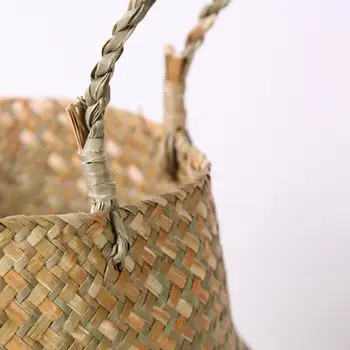 Rattan Straw Portable Shopping Handle Bag Plant Flower Pots Handmade Environmental Protection Foldable Laundry Storage
Rattan Straw Portable Shopping Handle Bag Plant Flower Pots Handmade Environmental Protection Foldable Laundry Storage