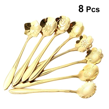 8Pcs Stainless Steel Assorted Flower Shape Spoons Creative Dssert Scoop Stirring Spoon Tableware Dessert Cake Coffee Spoon
8Pcs Stainless Steel Assorted Flower Shape Spoons Creative Dssert Scoop Stirring Spoon Tableware Dessert Cake Coffee Spoon