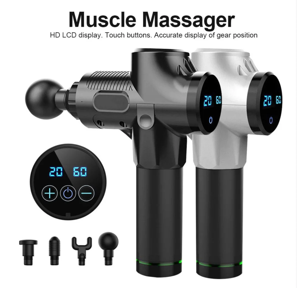 FLYHIGH Massage Gun Cordless Rechargeable Muscle Fascia Deep Tissue Massager Device Body Relaxation Slimming Shaping Pain Relief 
FLYHIGH Massage Gun Cordless Rechargeable Muscle Fascia Deep Tissue Massager Device Body Relaxation Slimming Shaping Pain Relief