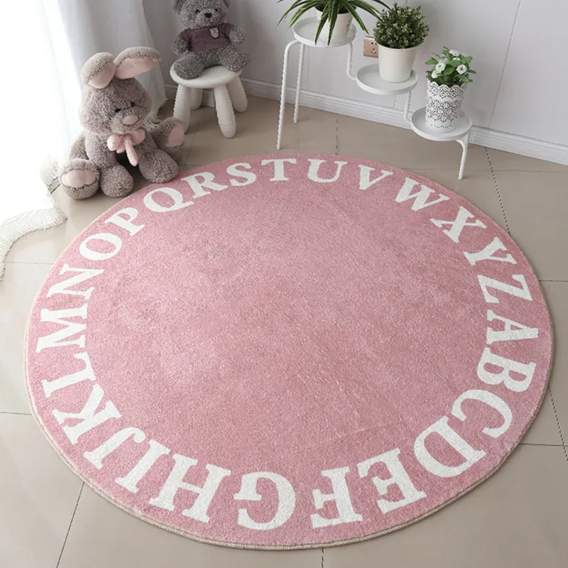 Cartoon Round Carpet for Kids Room Cute Letters Thick Lamb Fleece Carpet and Rugs for Living Room Bedroom Anti Slip Floor Mat
Cartoon Round Carpet for Kids Room Cute Letters Thick Lamb Fleece Carpet and Rugs for Living Room Bedroom Anti Slip Floor Mat