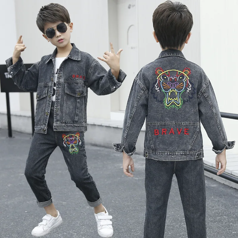 hot Children's sets spring new boys and girls cowboy suits cuhk fashion kids denim clothing sets baby clothes jean body suit
hot Children's sets spring new boys and girls cowboy suits cuhk fashion kids denim clothing sets baby clothes jean body suit