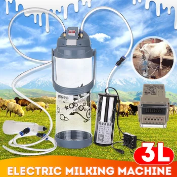 3L Electric Milking Machine for Cow Cattle Goat Milker Vacuum Pump Bucket 110V-220V Milking Machines Farm Livestock Tool
3L Electric Milking Machine for Cow Cattle Goat Milker Vacuum Pump Bucket 110V-220V Milking Machines Farm Livestock Tool