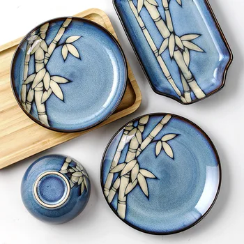 Ceramic Plates Set Dinner Plate Rice Bowl Combination Creative Underglaze Color Household Fish Plate Personality Restaurant
Ceramic Plates Set Dinner Plate Rice Bowl Combination Creative Underglaze Color Household Fish Plate Personality Restaurant