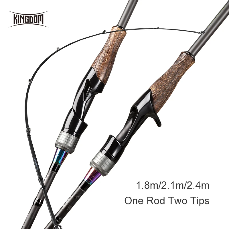 Kingdom Fishing Rod Salwater Spinning/Casting Rod 1.8m/2.1m/2.4m Two Tips Ultralight-Medium Hard Power High Carbon Lightweigt
Kingdom Fishing Rod Salwater Spinning/Casting Rod 1.8m/2.1m/2.4m Two Tips Ultralight-Medium Hard Power High Carbon Lightweigt