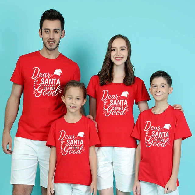 Dear Santas Define Good Christmas Family Matching Tee Mommy and Me Tshirt Mother Daughter Daddy Son T-shirt Baby Girl Boy TShirt
Dear Santas Define Good Christmas Family Matching Tee Mommy and Me Tshirt Mother Daughter Daddy Son T-shirt Baby Girl Boy TShirt