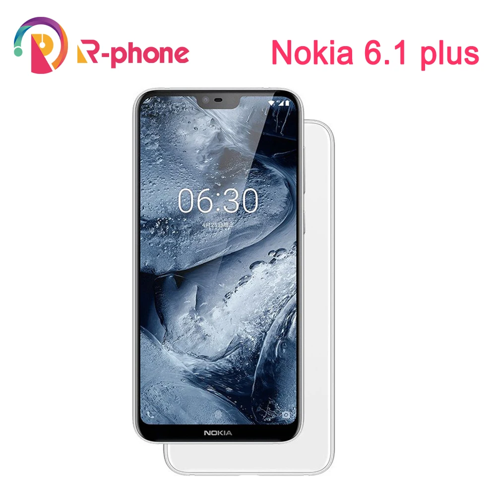 Nokia X6 6 1 Plus отремонтированный мобильный телефон с двумя sim-картами 4G LTE 5 8 '✖ МП