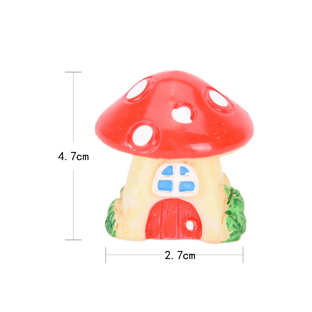 Милые миниатюрные домики в виде грибов садовые украшения для дома бонсая микро