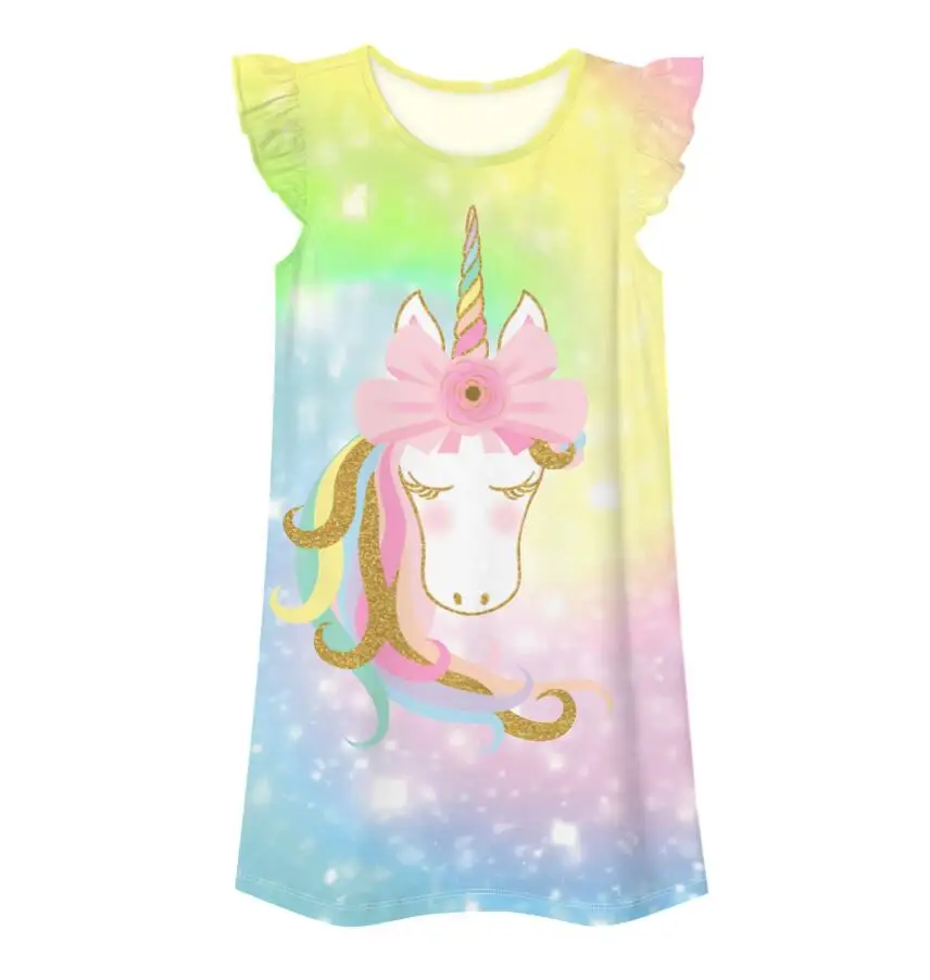Princess Rainbow Unicorn Summer Dress Princess Rainbow Unicorn Summer Dress