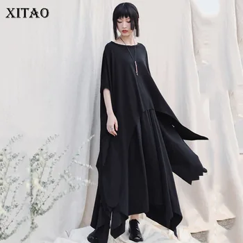 XITAO Irregular Bat Sleeve Plus Size T Shirt Wild Plus Size Loose Women Tops Harajuku Black Tshirt Fashion Women Clothes XJ4714 
XITAO Irregular Bat Sleeve Plus Size T Shirt Wild Plus Size Loose Women Tops Harajuku Black Tshirt Fashion Women Clothes XJ4714
