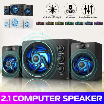 3.5mm Audio Jack 3D Stereo Subwoofer Super Bass LED Light Portable Computer Speaker for Laptop Phone PC
3.5mm Audio Jack 3D Stereo Subwoofer Super Bass LED Light Portable Computer Speaker for Laptop Phone PC