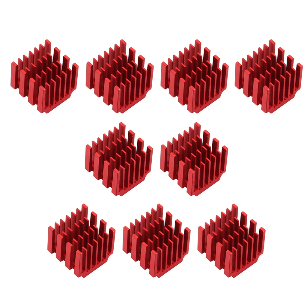 10pcs/lot Motor Driver Heat sinks Cooling Block Heatsink for DRV8825 Red 10pcs/lot Motor Driver Heat sinks Cooling Block Heatsink for DRV8825 Red