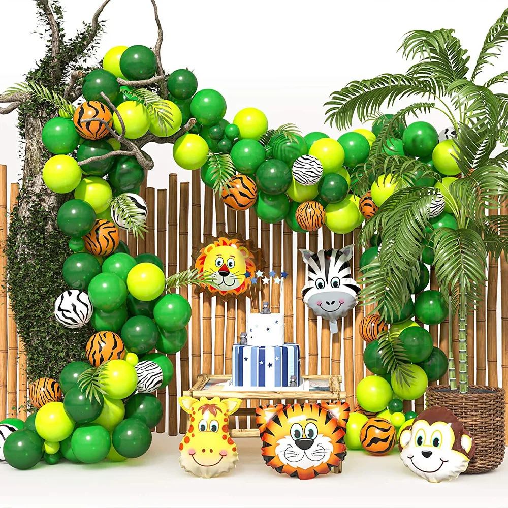 1 Set Green Balloons Garland Jungle Animal Foil Helium Globos Balloon Arch for Kids Baby Shower Birthday Party Decor Supplies
1 Set Green Balloons Garland Jungle Animal Foil Helium Globos Balloon Arch for Kids Baby Shower Birthday Party Decor Supplies