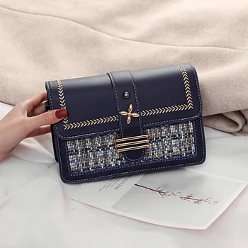 Women Shoulder Bags Crossbody Bag Tweed/Leather Ladies Fashion Embroidery Shoulder Strap Flap Spring Female Knitted Bags JC12181
Women Shoulder Bags Crossbody Bag Tweed/Leather Ladies Fashion Embroidery Shoulder Strap Flap Spring Female Knitted Bags JC12181