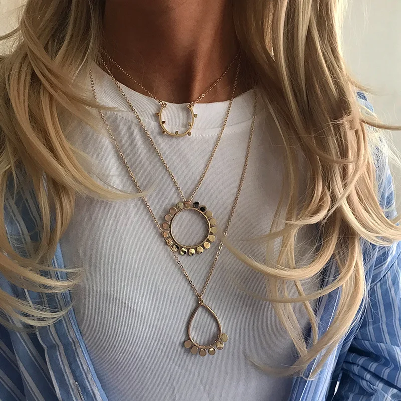 Nz1127 New Style Accessories Creative Retro Metal Ring Multilayer Necklace Pendant Small Commodity
Nz1127 New Style Accessories Creative Retro Metal Ring Multilayer Necklace Pendant Small Commodity
