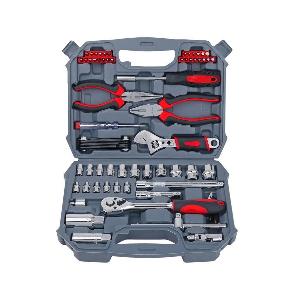 2 in 1 Car Repair Kit Multifunction Car Household Repair Tool Kit Suit Socket Wrench Set Repair Kit Auto Vehicle Repair Tool
2 in 1 Car Repair Kit Multifunction Car Household Repair Tool Kit Suit Socket Wrench Set Repair Kit Auto Vehicle Repair Tool