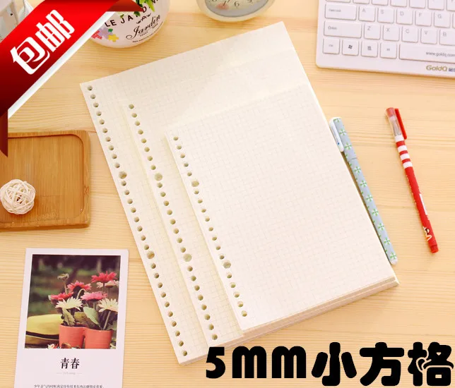 B5 Loose-leaf Notebook Refill 26 Hole Grid Notepad A5 Blank Inner Pages Laptop 20 Hole Notebook Little Book
B5 Loose-leaf Notebook Refill 26 Hole Grid Notepad A5 Blank Inner Pages Laptop 20 Hole Notebook Little Book